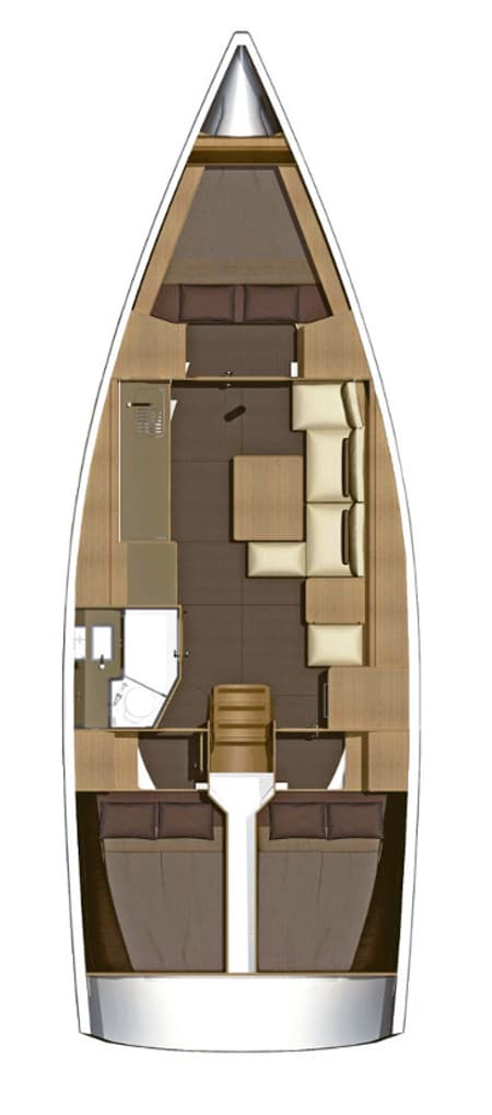 Charter Rental Sailboat Diniva II in Croatia Layout | Yacht4Less
