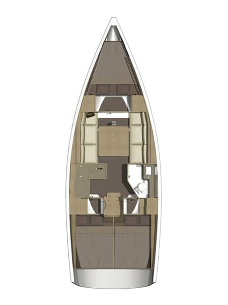 Charter Rental Sailboat Alcyone in Greece Layout | Yacht4Less