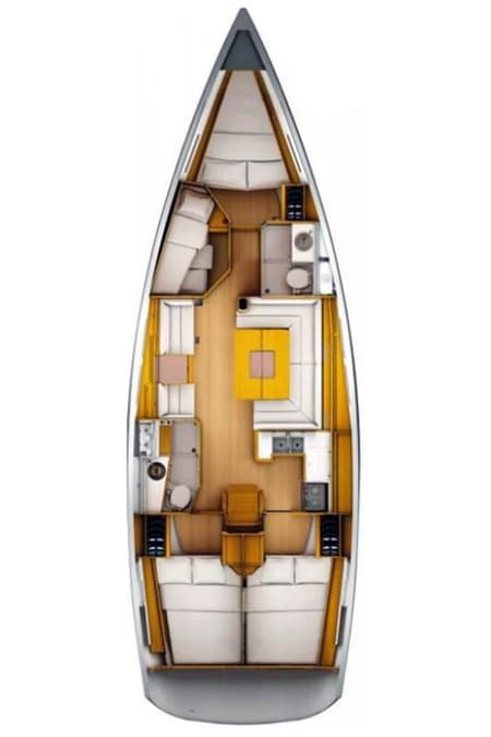 Charter Rental Sailboat Dalecarlia in Sweden Layout | Yacht4Less
