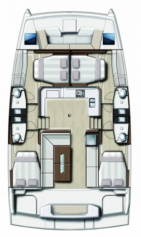 Charter Rental Catamaran Wanderer in BVI Layout | Yacht4Less