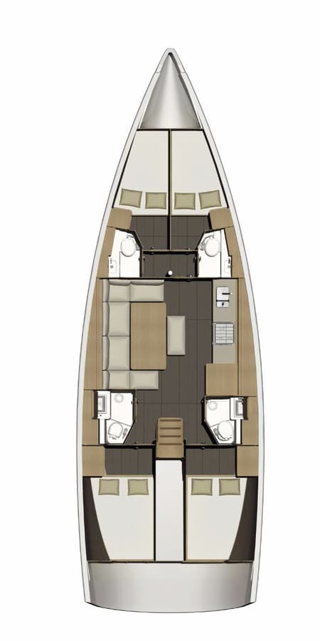 Charter Rental Sailboat Pinacolada in Italy Layout | Yacht4Less