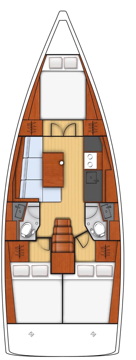 Charter Rental Sailboat Rosa Bella in Turkey Layout | Yacht4Less