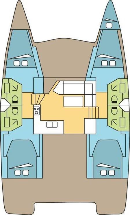 Charter Rental Catamaran QUARDA JEEPI in BVI Layout | Yacht4Less