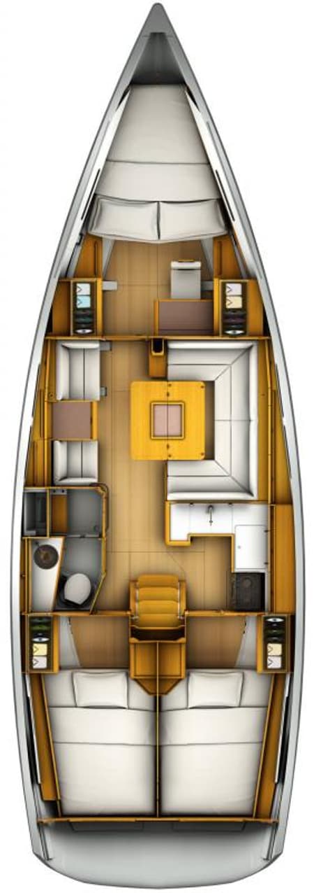 Charter Rental Sailboat Foxy in Turkey Layout | Yacht4Less