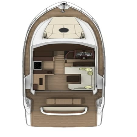 Charter Rental Motorboat Sid One in Croatia Layout | Yacht4Less
