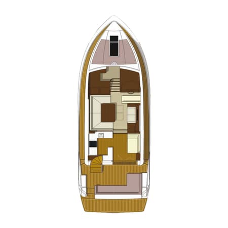 Charter Rental Motorboat Gremix in Croatia Layout | Yacht4Less