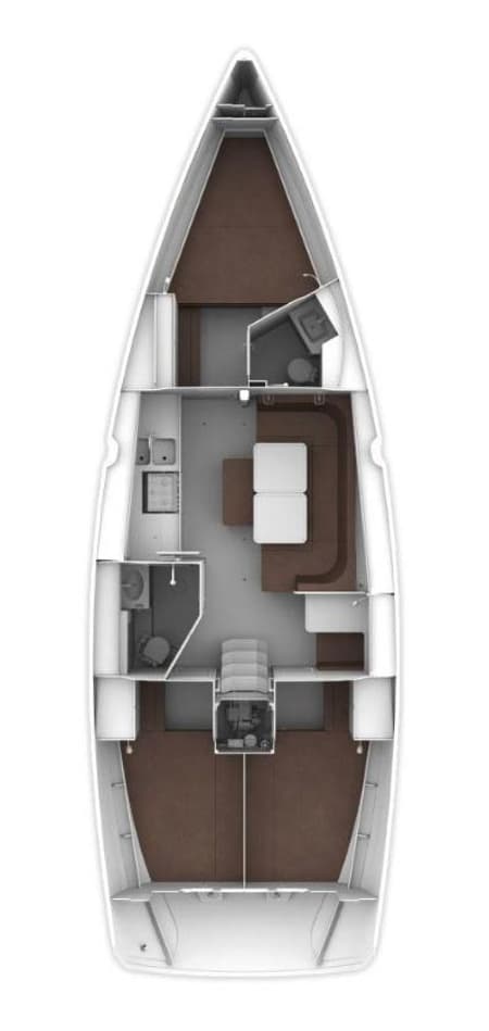 Charter Rental Sailboat Panda III in Croatia Layout | Yacht4Less