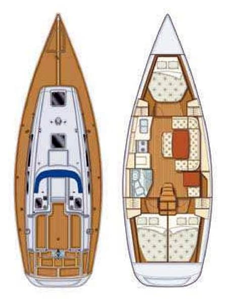 Charter Rental Sailboat Sportski vuk in Croatia Layout | Yacht4Less