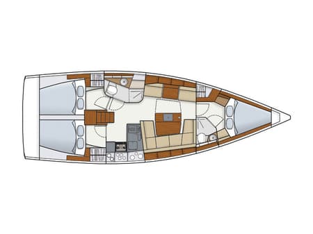Charter Rental Sailboat Talia in Italy Layout | Yacht4Less