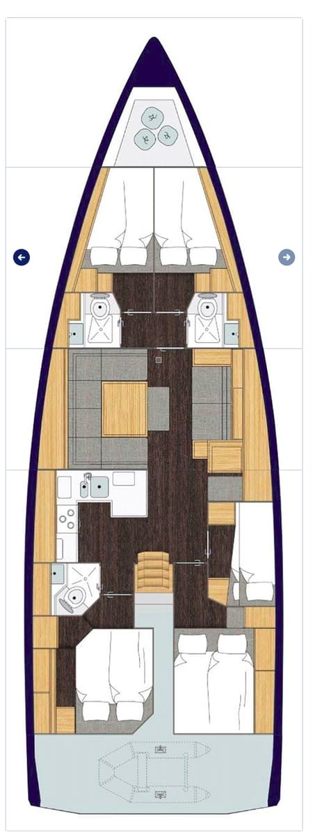 Charter Rental Sailboat Size Matters in Croatia Layout | Yacht4Less