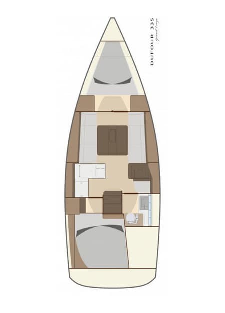 Charter Rental Sailboat Lara in Croatia Layout | Yacht4Less