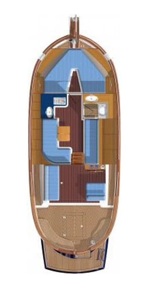 Charter Rental Motorboat Gi&Gi in Croatia Layout | Yacht4Less
