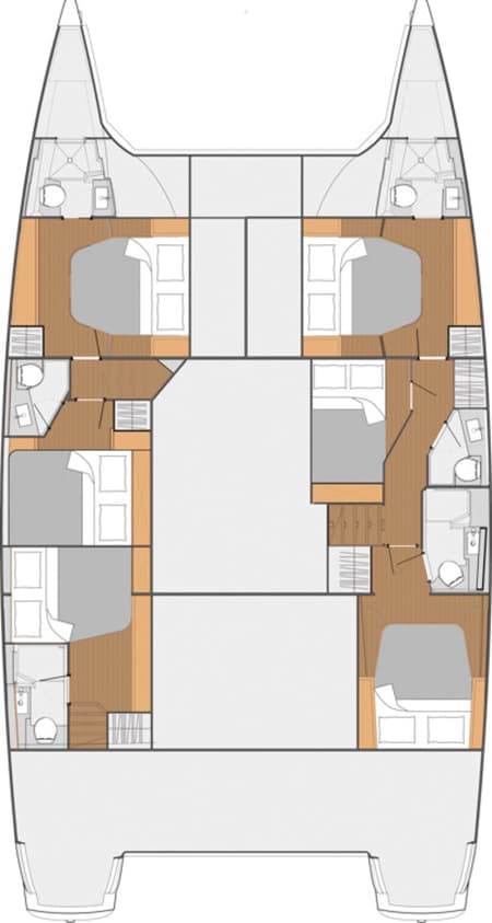 Charter Rental Catamaran Serenata in BVI Layout | Yacht4Less