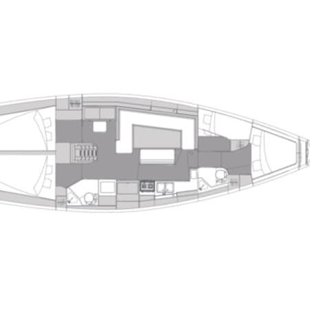 Charter Rental Sailboat Albatros in Croatia Layout | Yacht4Less