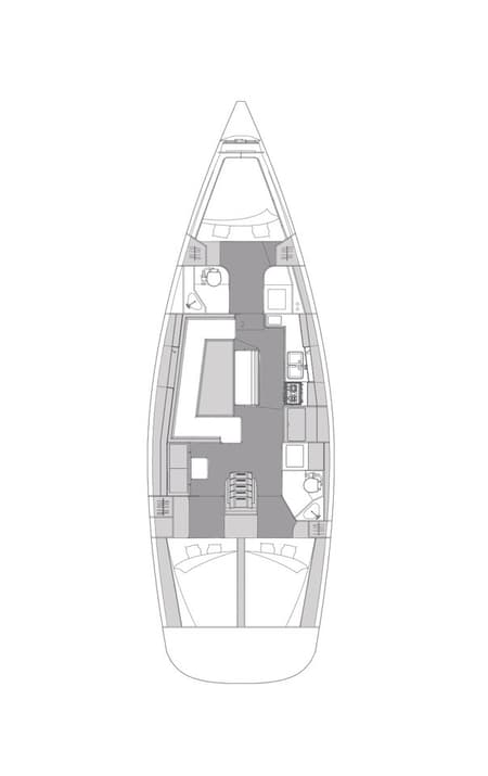 Charter Rental Sailboat Urshy in Croatia Layout | Yacht4Less