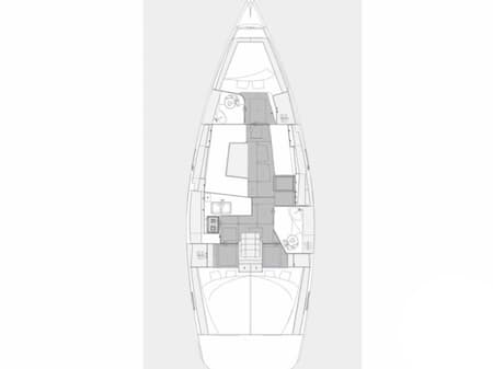 Charter Rental Sailboat Ciao Bella in Croatia Layout | Yacht4Less
