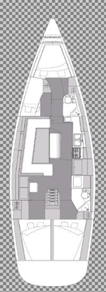 Charter Rental Sailboat Ciao Ragazza in Croatia Layout | Yacht4Less