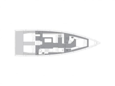 Charter Rental Sailboat Revolution in Croatia Layout | Yacht4Less