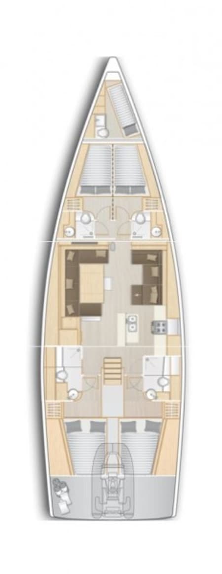 Charter Rental Sailboat Constanta in Croatia Layout | Yacht4Less