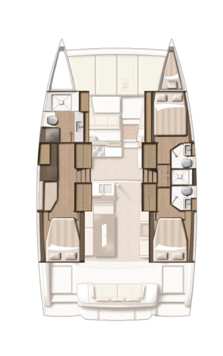 Charter Rental Catamaran Elifcim in Turkey Layout | Yacht4Less