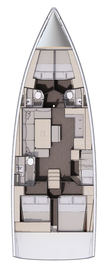Charter Rental Sailboat Chill Course in Croatia Layout | Yacht4Less