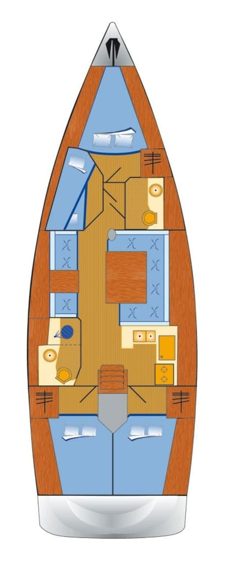 Charter Rental Sailboat Jason in Croatia Layout | Yacht4Less