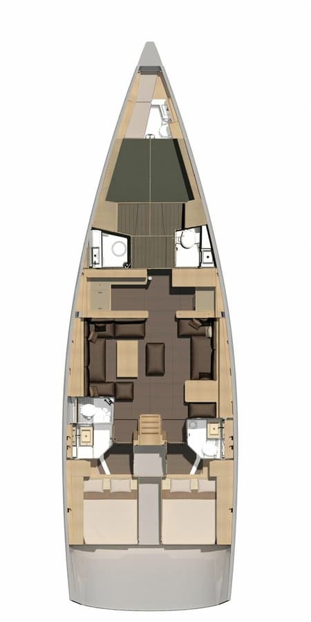 Charter Rental Sailboat Euphoria Planet in Italy Layout | Yacht4Less