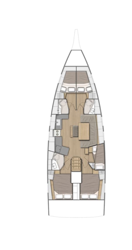Charter Rental Sailboat Mary Too in Greece Layout | Yacht4Less