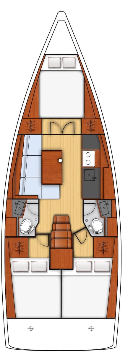 Charter Rental Sailboat Dancefloor in Turkey Layout | Yacht4Less