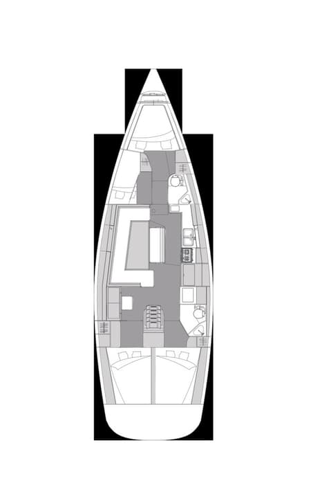 Charter Rental Sailboat Pasithea in Croatia Layout | Yacht4Less