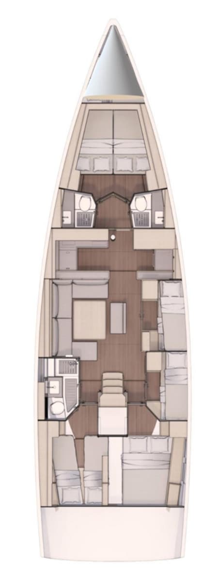 Charter Rental Sailboat Skadi in Croatia Layout | Yacht4Less