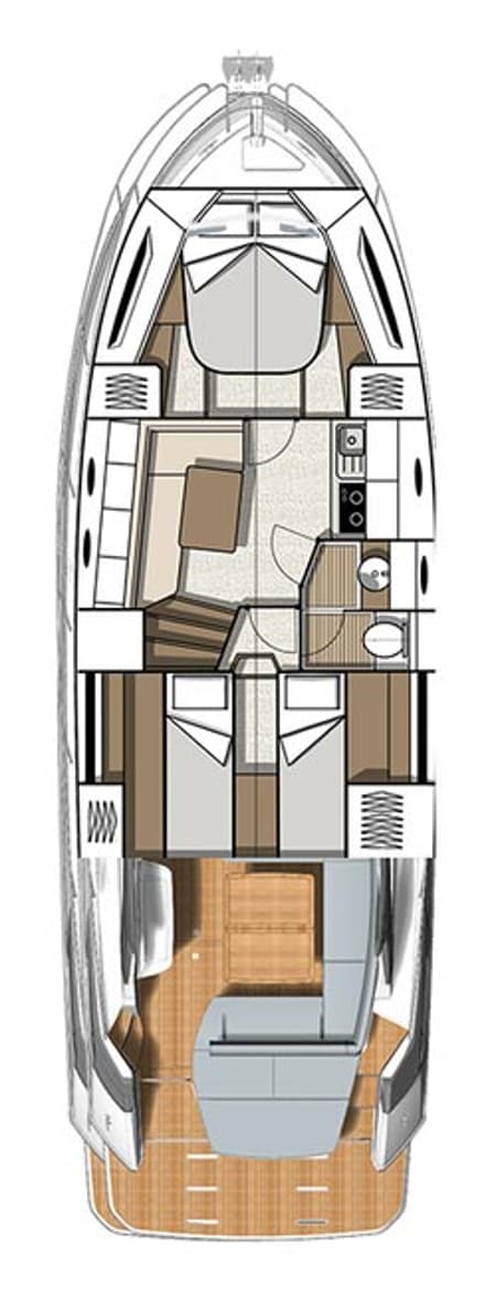 Charter Rental Motorboat Star Trek in Croatia Layout | Yacht4Less