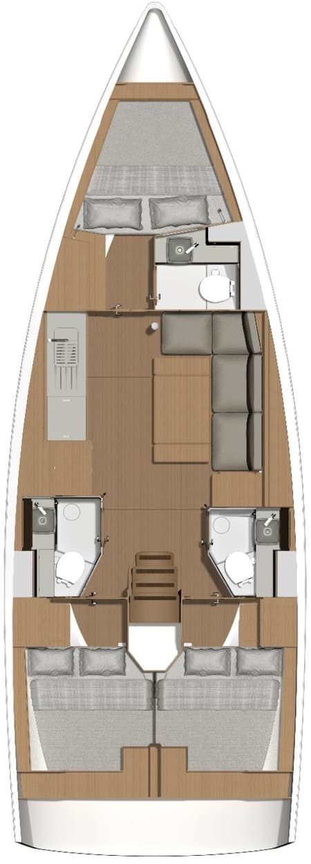 Charter Rental Sailboat La Luz in Turkey Layout | Yacht4Less