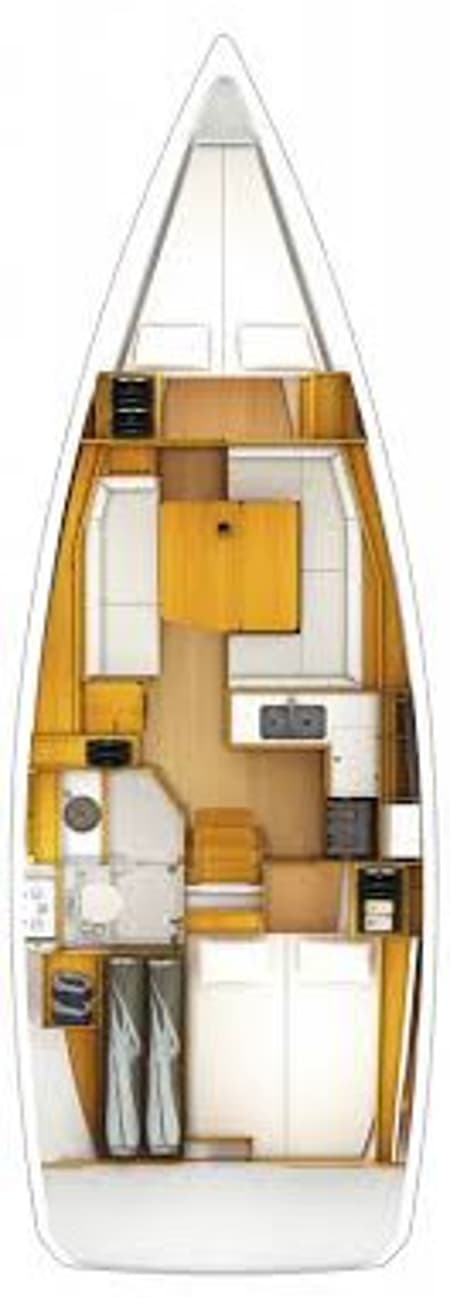 Charter Rental Sailboat b'elli  in Greece Layout | Yacht4Less