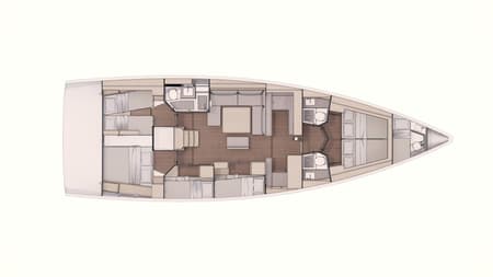 Charter Rental Sailboat Cassiopea in Italy Layout | Yacht4Less