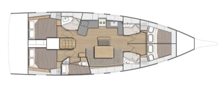 Charter Rental Sailboat Nora in Italy Layout | Yacht4Less