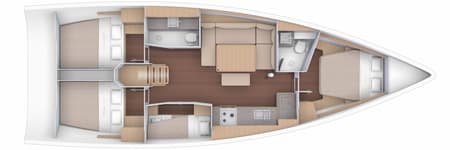 Charter Rental Sailboat Noah in Italy Layout | Yacht4Less