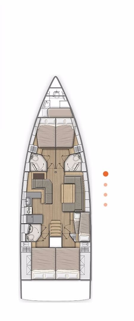 Charter Rental Sailboat Reboot in Greece Layout | Yacht4Less