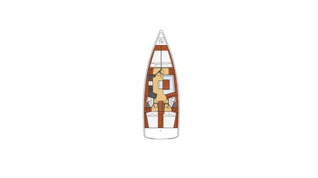 Charter Rental Sailboat Allegria in Greece Layout | Yacht4Less