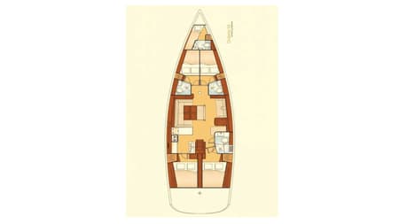 Charter Rental Sailboat Alex in Greece Layout | Yacht4Less