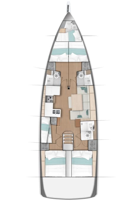 Charter Rental Sailboat Elenor in Turkey Layout | Yacht4Less
