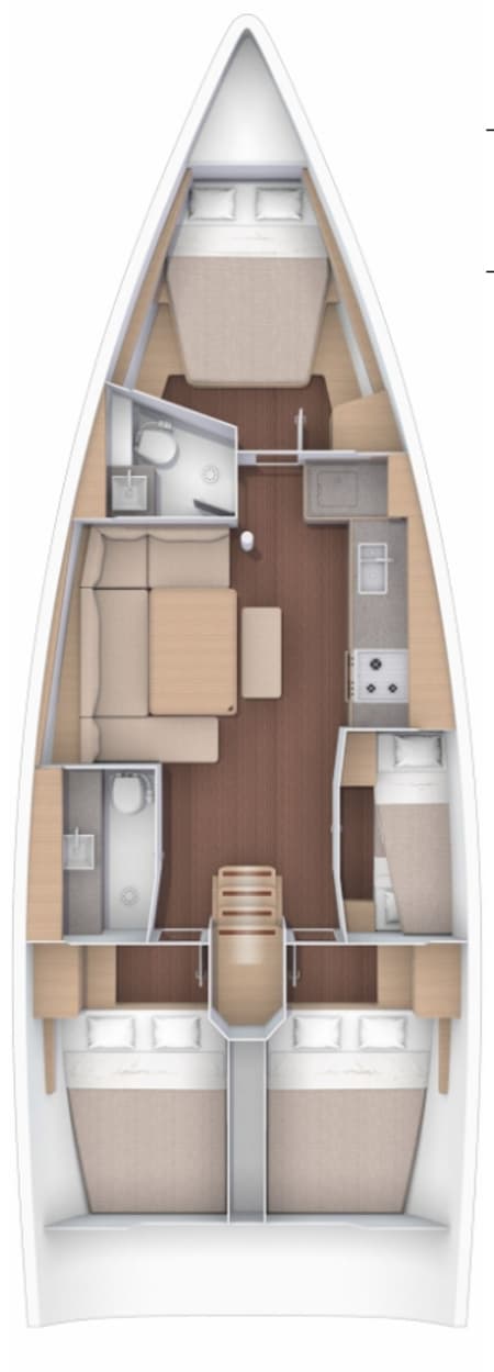 Charter Rental Sailboat Tahiri - bareboat in Italy Layout | Yacht4Less