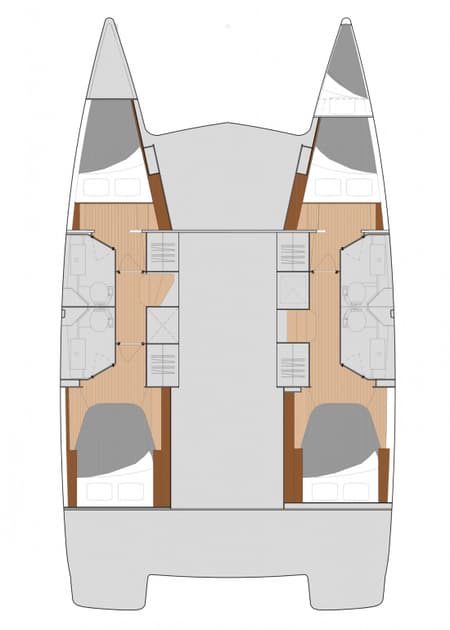 Charter Rental Catamaran Ares X in Turkey Layout | Yacht4Less