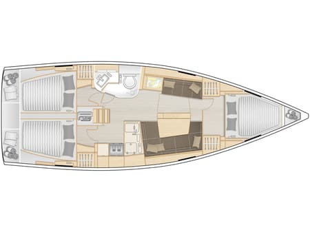 Charter Rental Sailboat Atlas in Turkey Layout | Yacht4Less