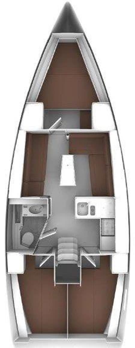 Charter Rental Sailboat Almira in Turkey Layout | Yacht4Less