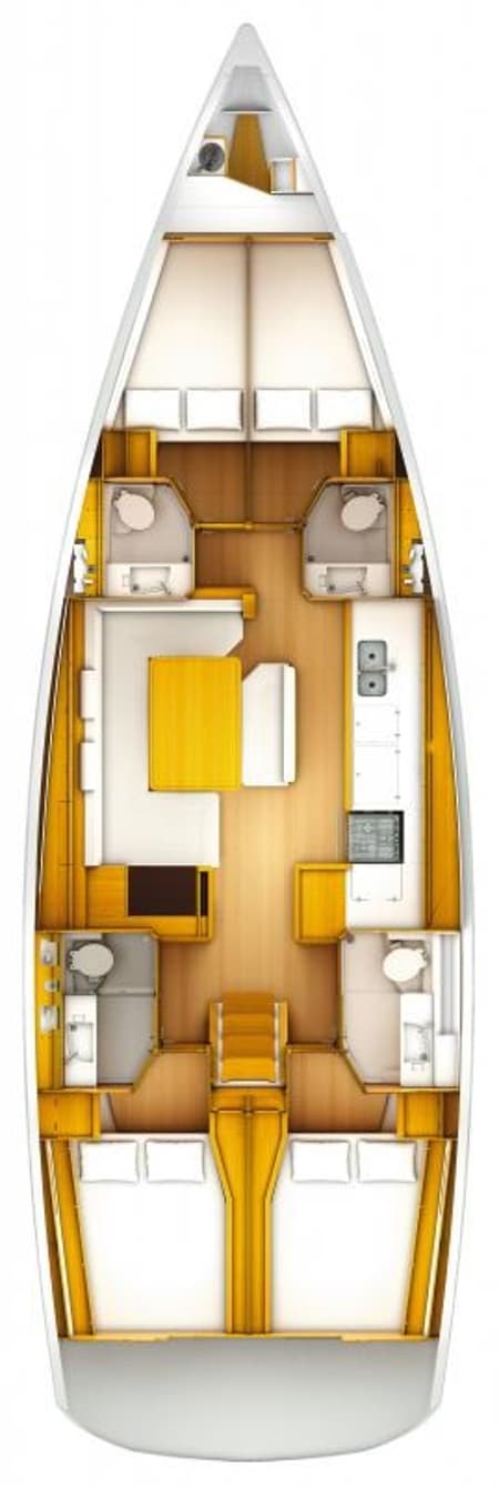 Charter Rental Sailboat Maryalis in Greece Layout | Yacht4Less
