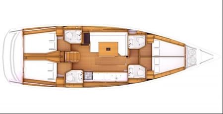 Charter Rental Sailboat Happy Hippo in Greece Layout | Yacht4Less