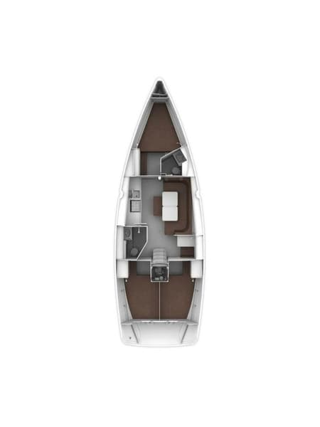 Charter Rental Sailboat Miber Rhea in Turkey Layout | Yacht4Less