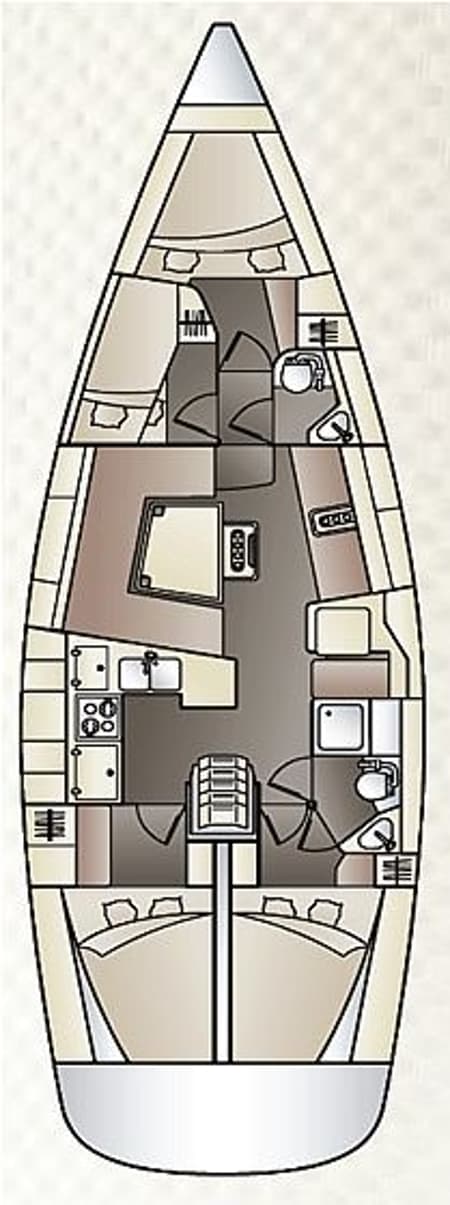 Charter Rental Sailboat Elixir in Croatia Layout | Yacht4Less