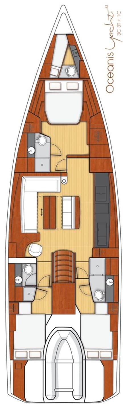 Charter Rental Sailboat Onyx in Croatia Layout | Yacht4Less